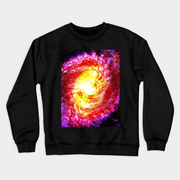 Spiral Galaxy M83, Hubble Space Telescope Crewneck Sweatshirt by outerspacetshirt